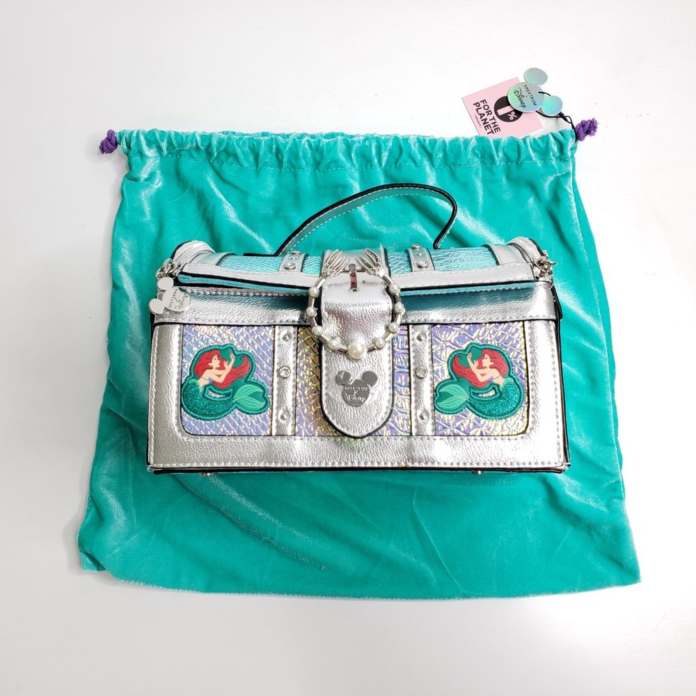 SPECTRUM Disney The Little Mermaid Chest Bag & Dinglehopper Brush Set - Rare New - Picture 8 of 11
